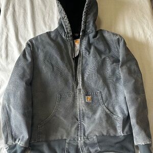 Vintage Carhartt WJ130 Canvas Hoodie Jacket – Women’s Medium